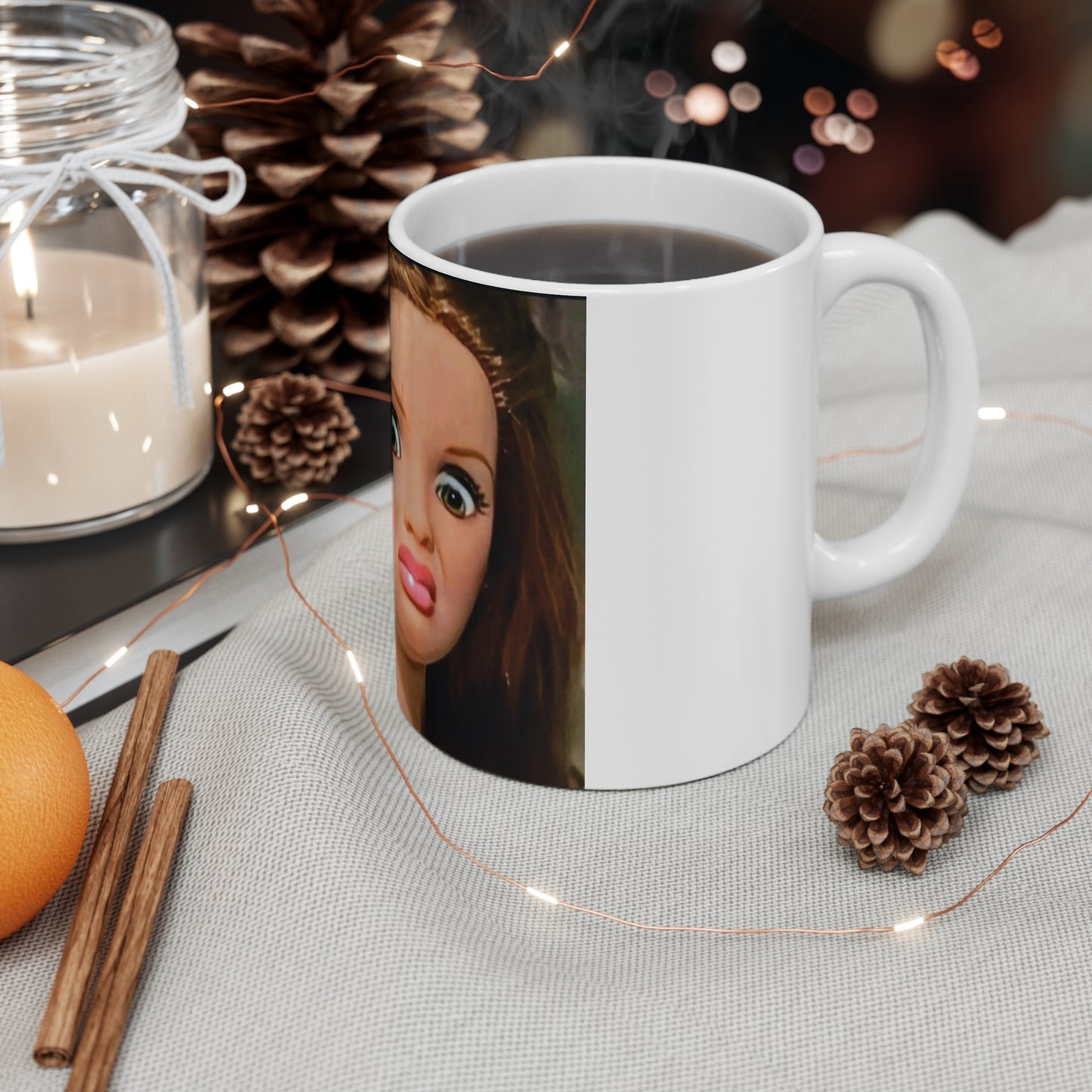 Funny Barbie Mug 11oz - Hilarious Disgusted Coffee Cup