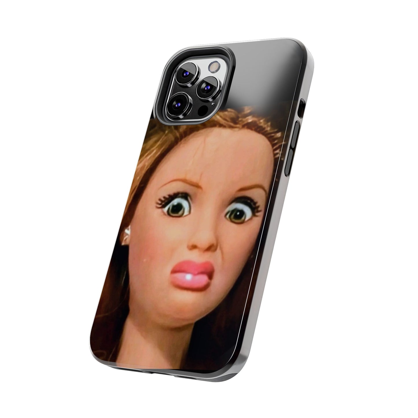 Funny Doll Phone Case, Tough Phone Covers for Teens, Novelty Gift for Friends, Quirky Protection, Unique Phone Accessories