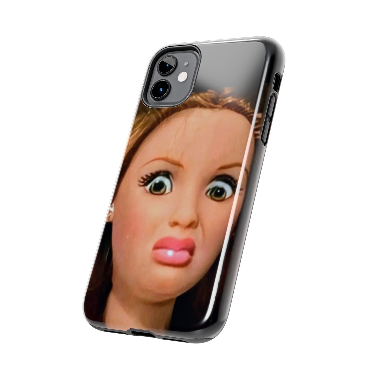Funny Doll Phone Case, Tough Phone Covers for Teens, Novelty Gift for Friends, Quirky Protection, Unique Phone Accessories