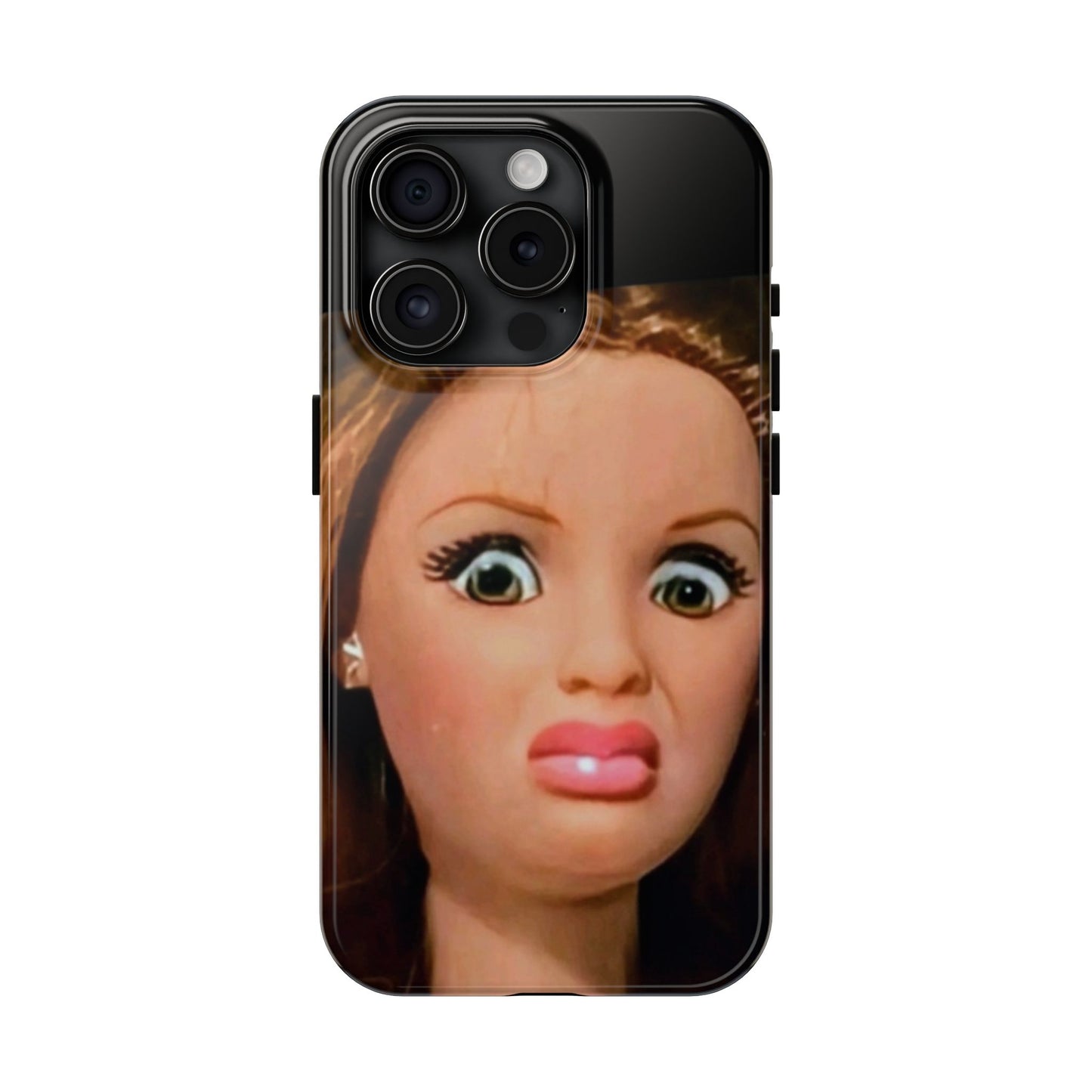 Funny Doll Phone Case, Tough Phone Covers for Teens, Novelty Gift for Friends, Quirky Protection, Unique Phone Accessories