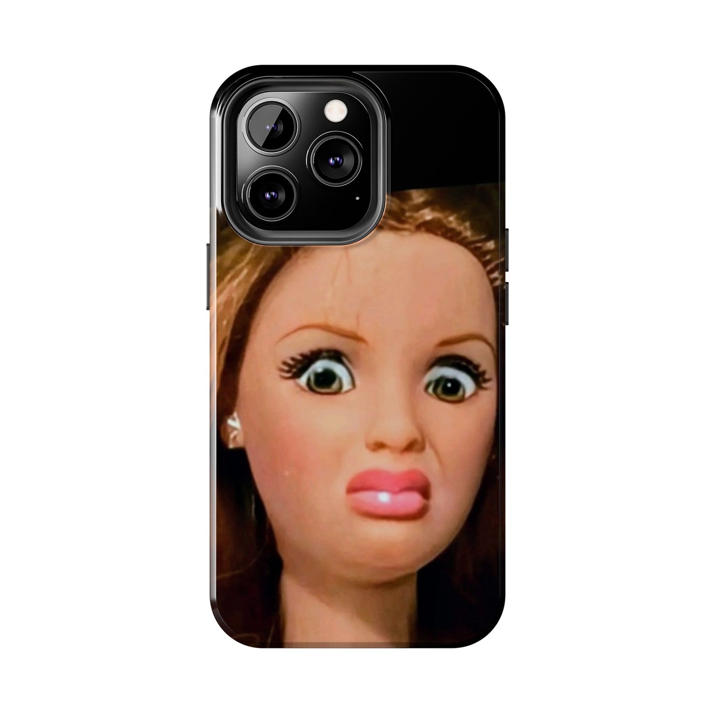 Funny Doll Phone Case, Tough Phone Covers for Teens, Novelty Gift for Friends, Quirky Protection, Unique Phone Accessories