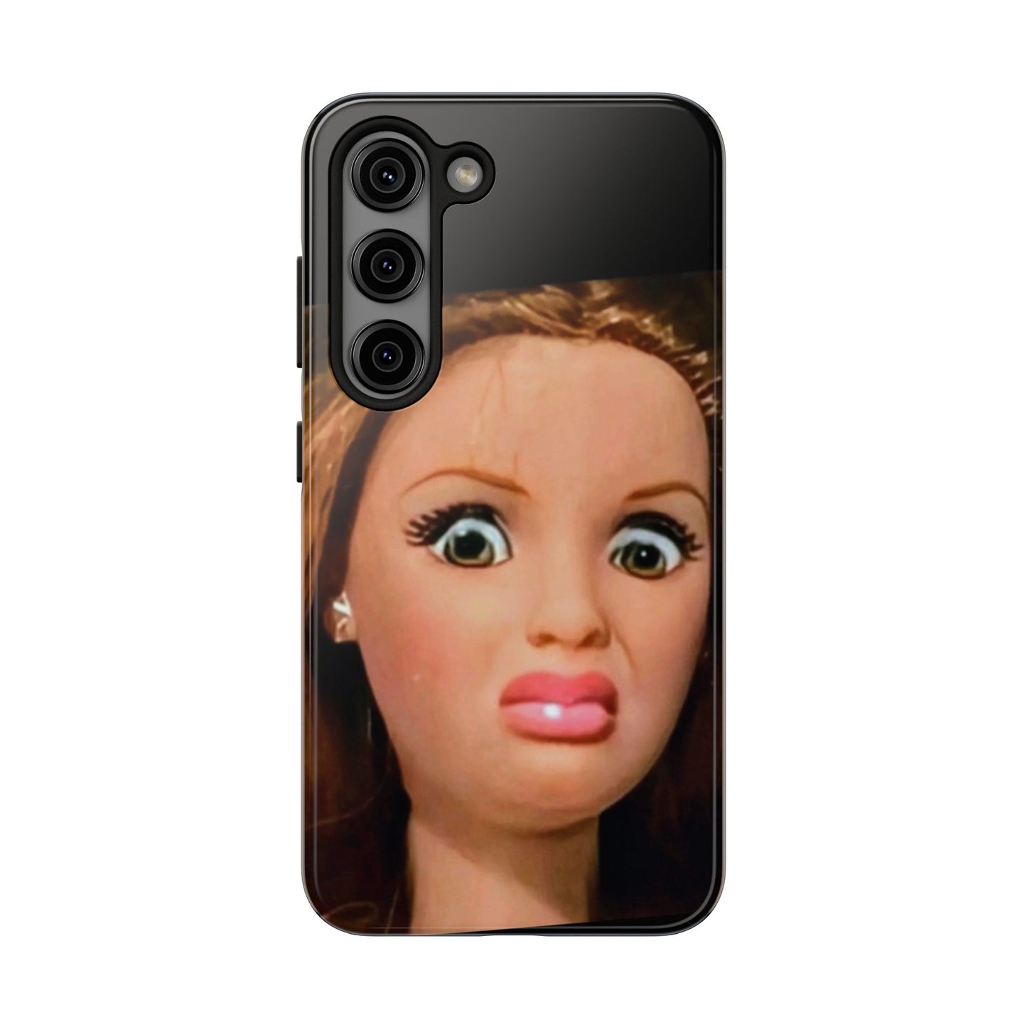Funny Doll Phone Case, Tough Phone Covers for Teens, Novelty Gift for Friends, Quirky Protection, Unique Phone Accessories