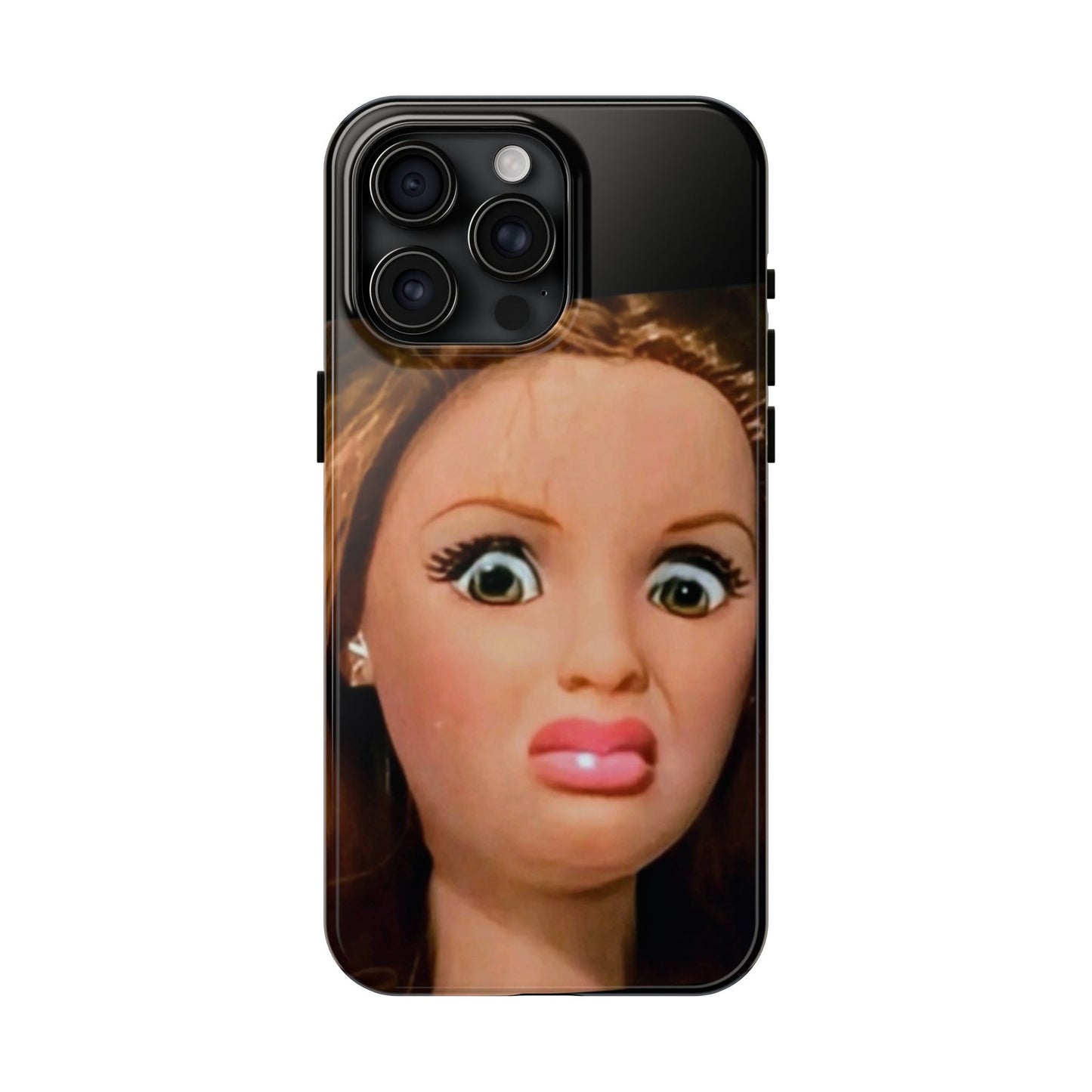 Funny Doll Phone Case, Tough Phone Covers for Teens, Novelty Gift for Friends, Quirky Protection, Unique Phone Accessories