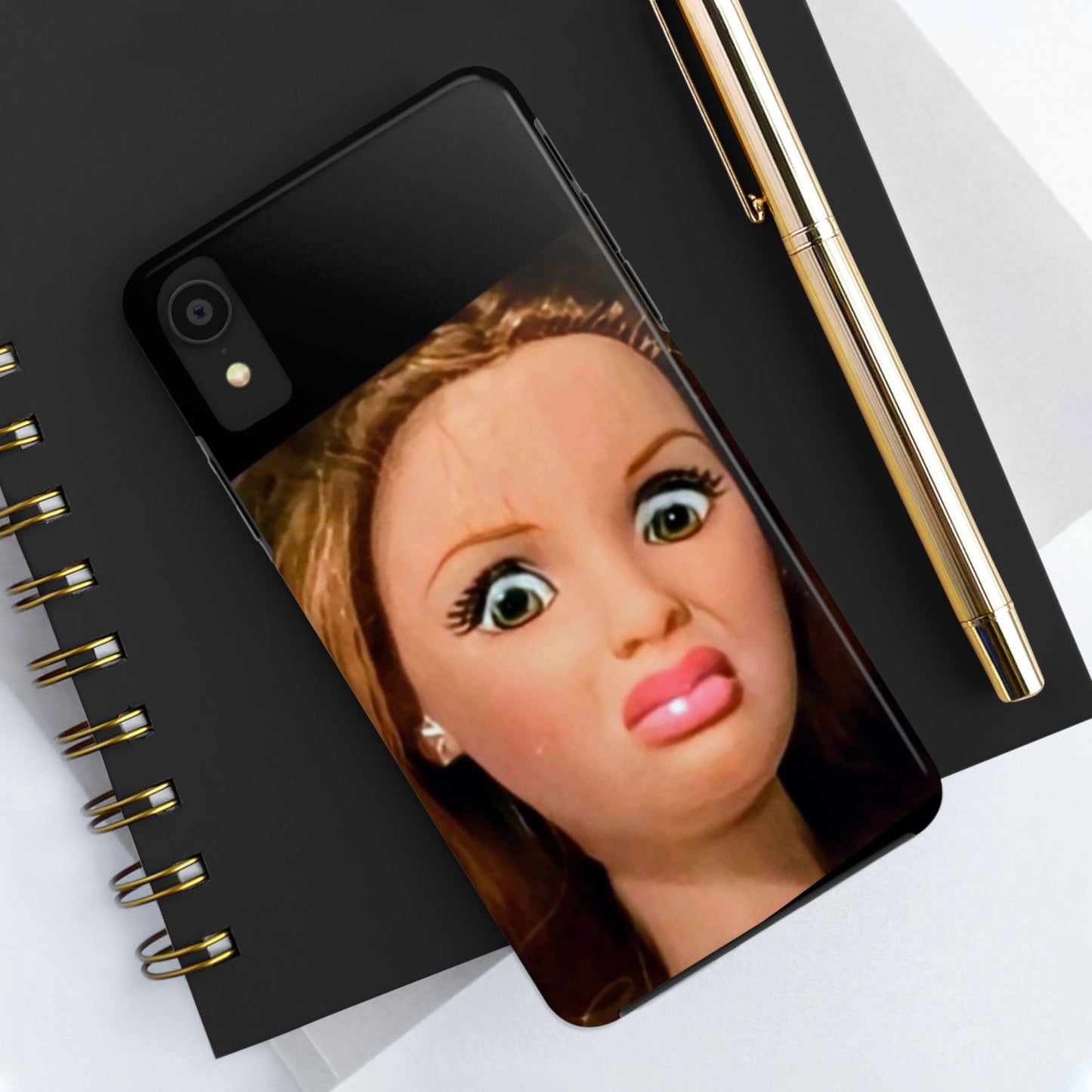 Funny Doll Phone Case, Tough Phone Covers for Teens, Novelty Gift for Friends, Quirky Protection, Unique Phone Accessories