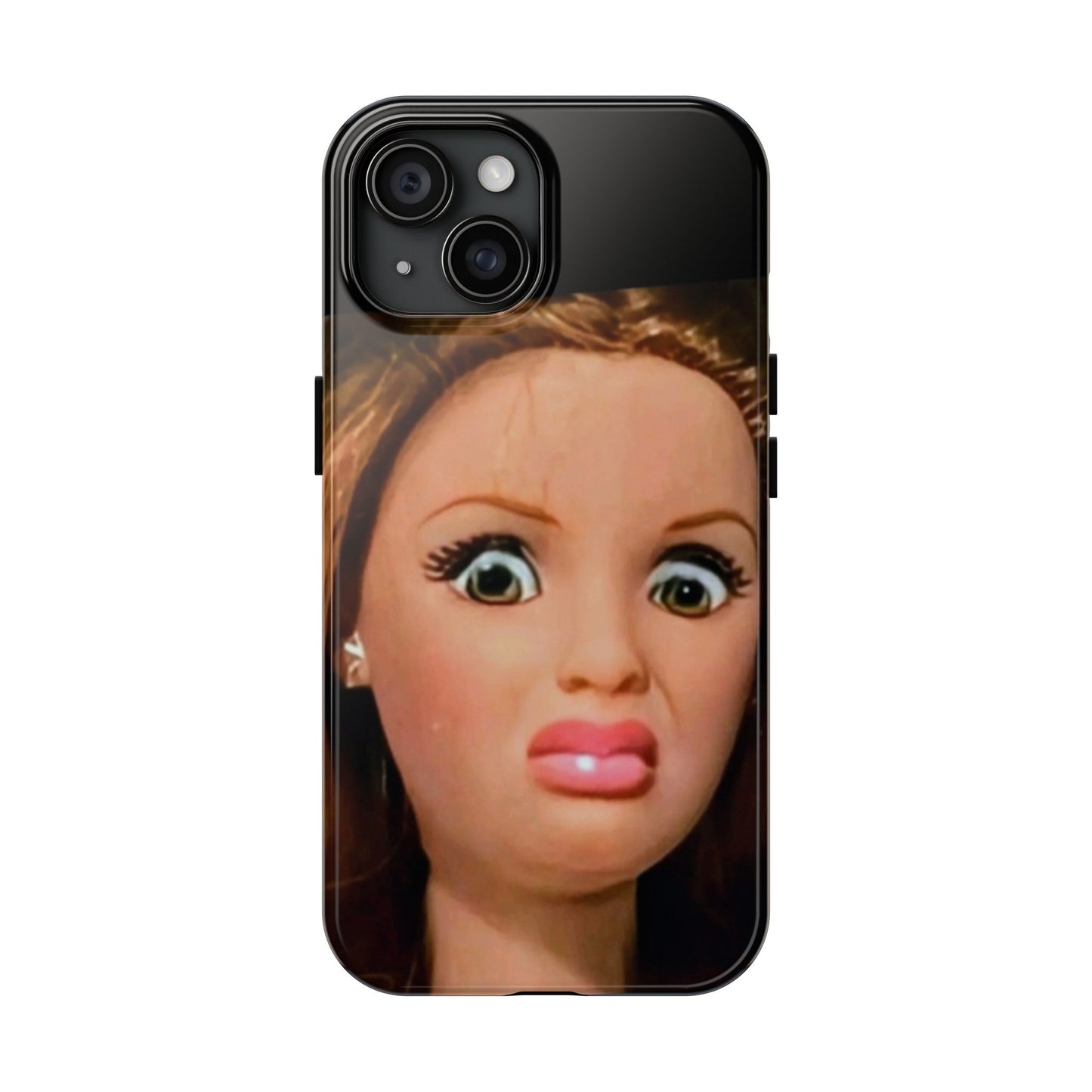 Funny Doll Phone Case, Tough Phone Covers for Teens, Novelty Gift for Friends, Quirky Protection, Unique Phone Accessories
