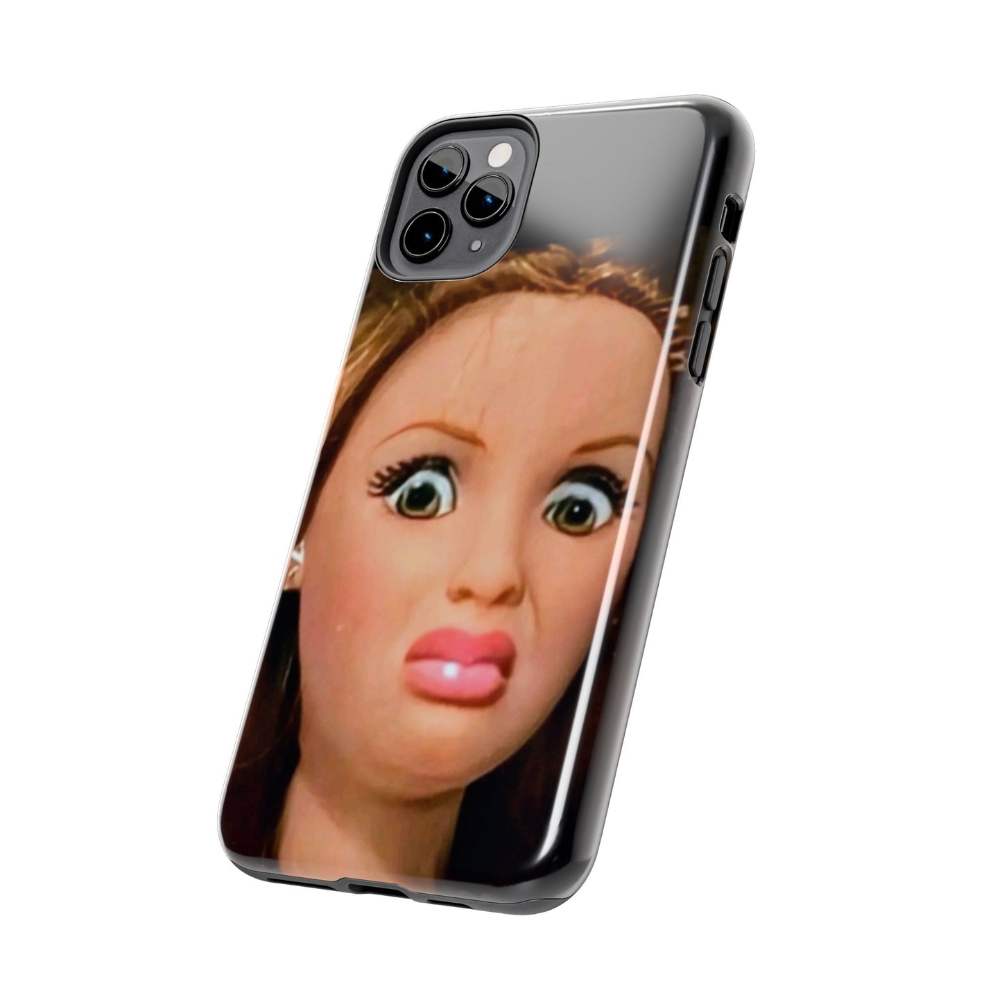Funny Doll Phone Case, Tough Phone Covers for Teens, Novelty Gift for Friends, Quirky Protection, Unique Phone Accessories