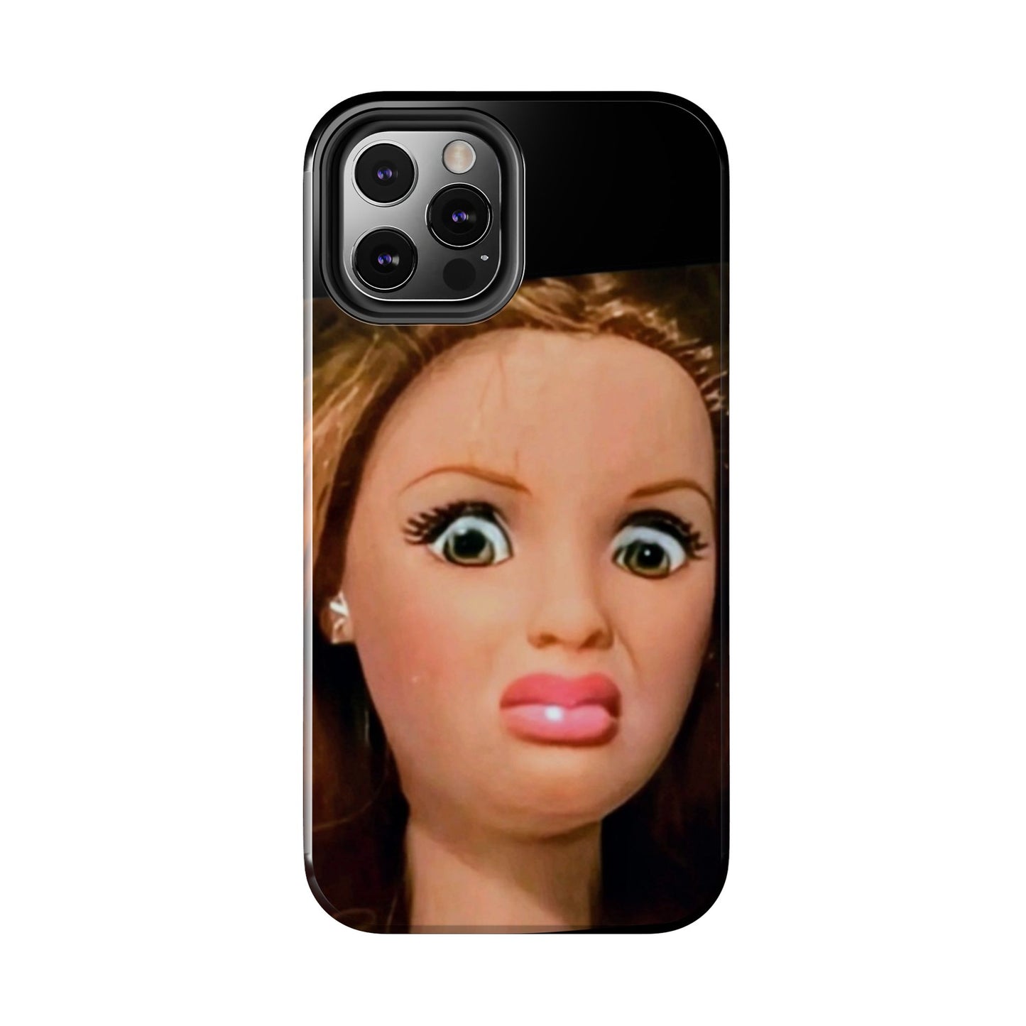 Funny Doll Phone Case, Tough Phone Covers for Teens, Novelty Gift for Friends, Quirky Protection, Unique Phone Accessories