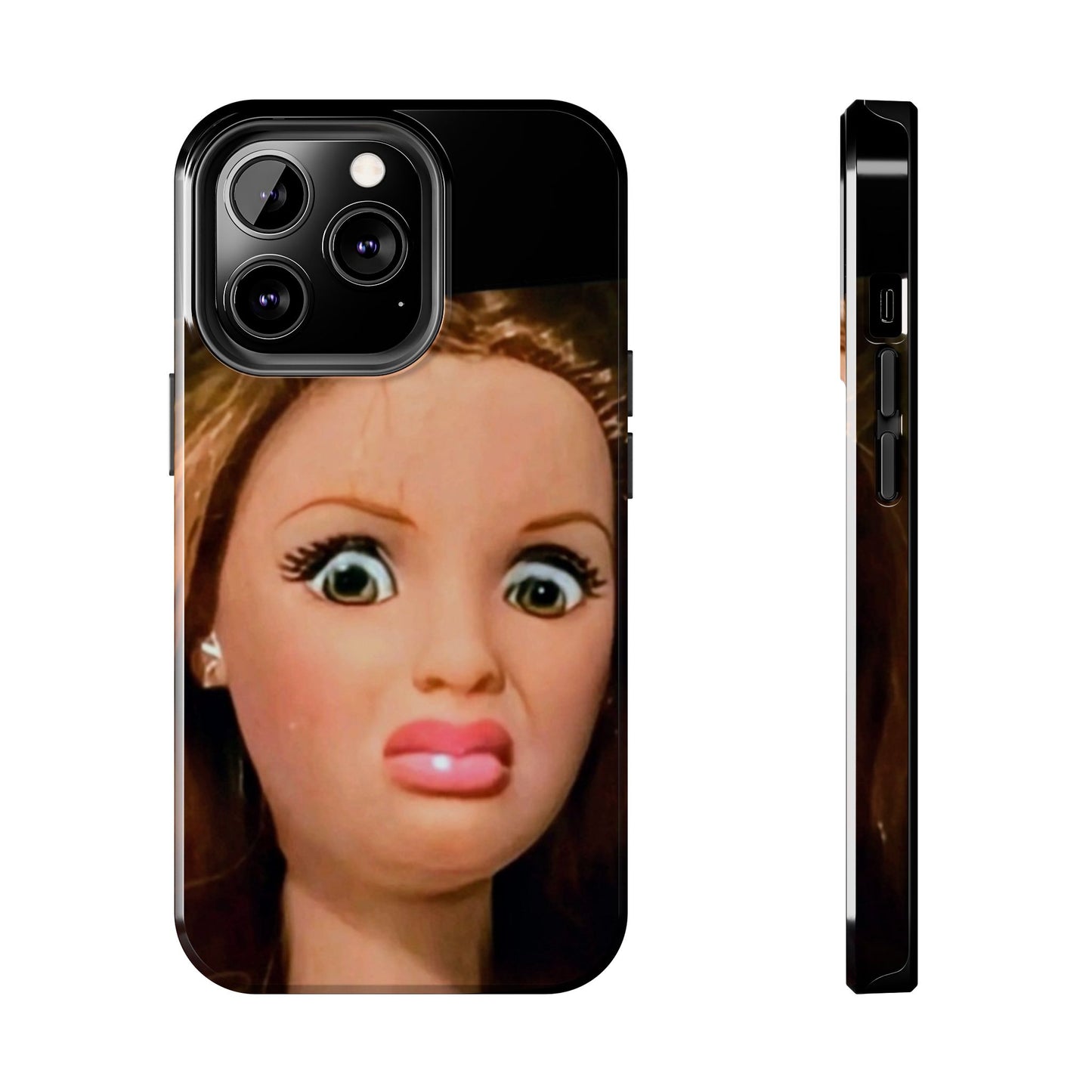 Funny Doll Phone Case, Tough Phone Covers for Teens, Novelty Gift for Friends, Quirky Protection, Unique Phone Accessories