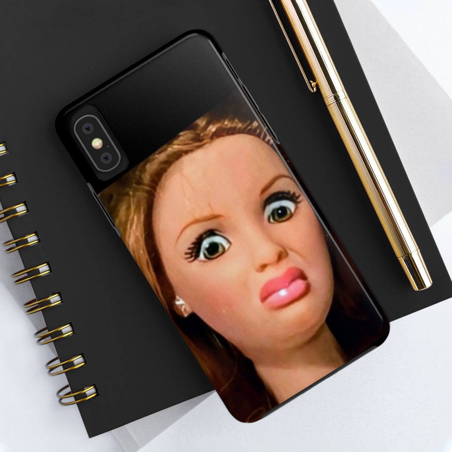 Funny Doll Phone Case, Tough Phone Covers for Teens, Novelty Gift for Friends, Quirky Protection, Unique Phone Accessories