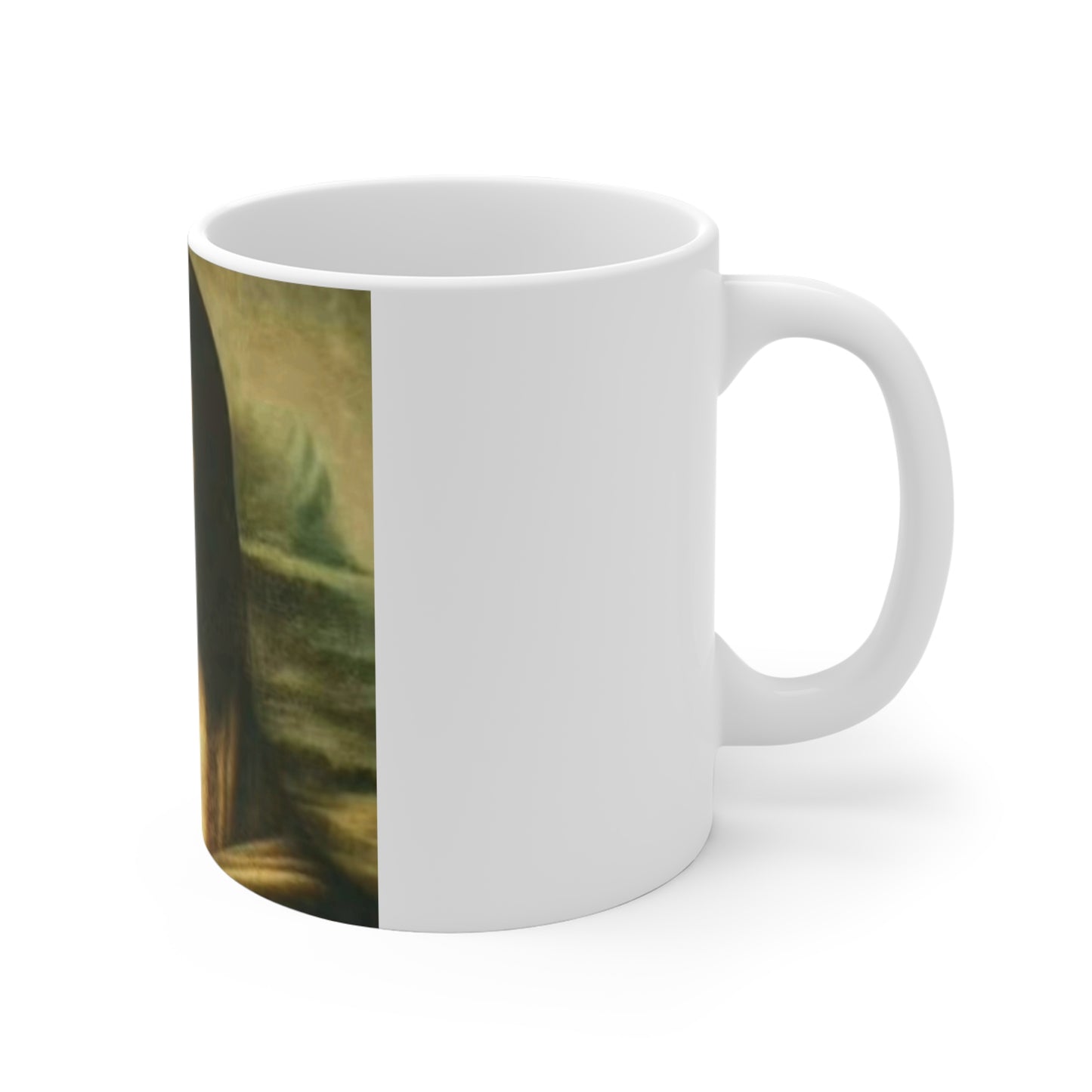 Funny Mona Lisa Mug, Quirky Coffee Cup, Art Lover Gift, Unique Home Decor, Creative Tea Mug
