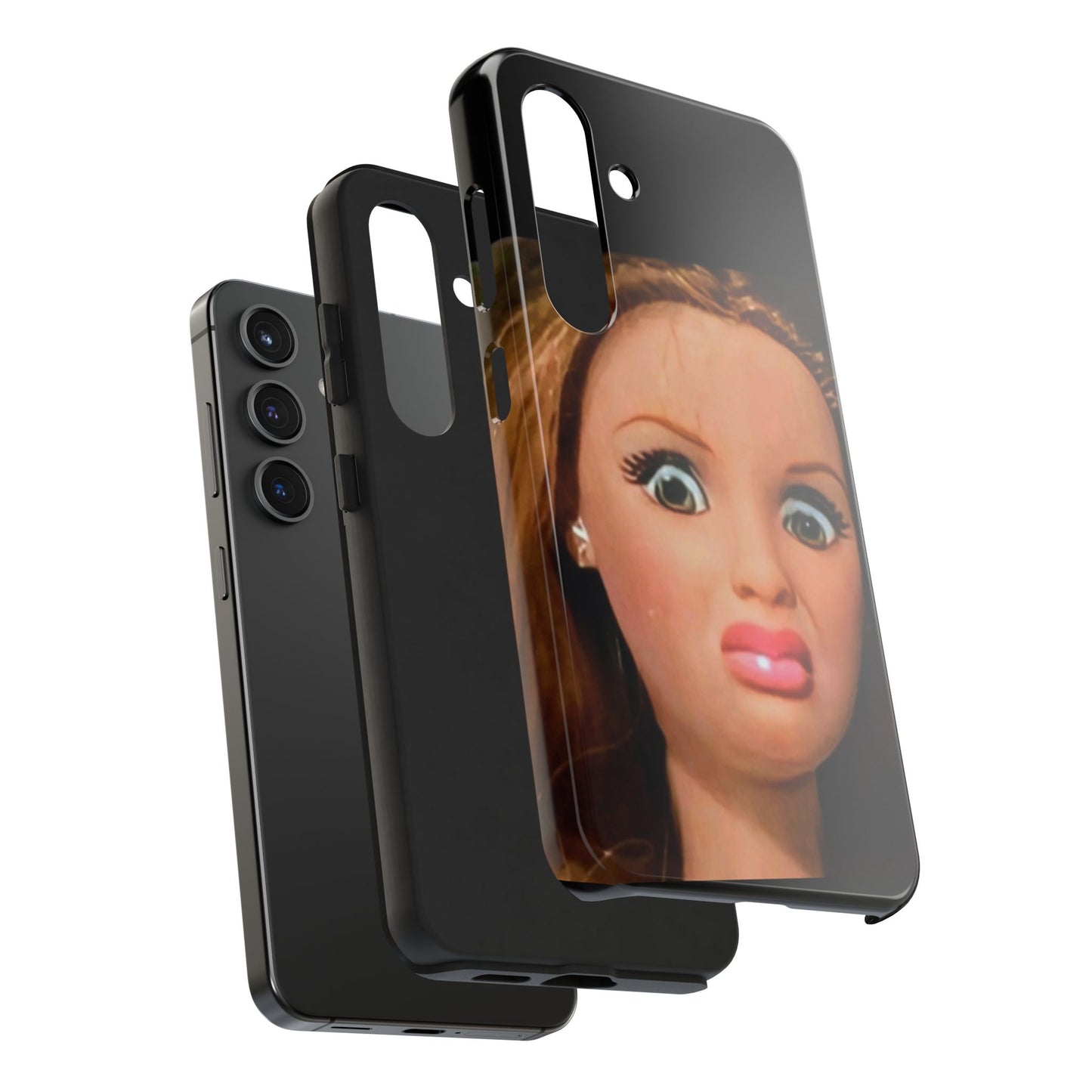 Funny Doll Phone Case, Tough Phone Covers for Teens, Novelty Gift for Friends, Quirky Protection, Unique Phone Accessories