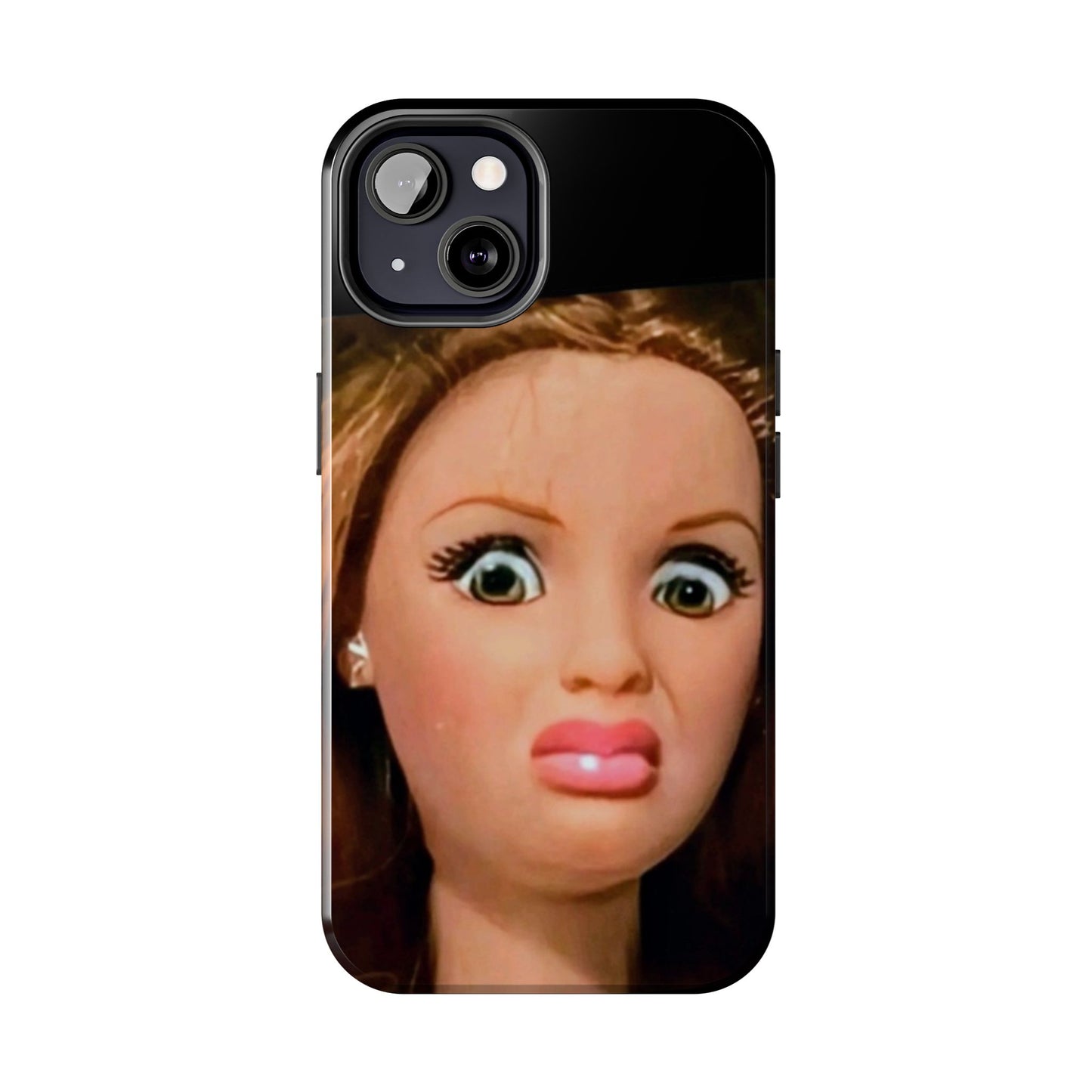 Funny Doll Phone Case, Tough Phone Covers for Teens, Novelty Gift for Friends, Quirky Protection, Unique Phone Accessories