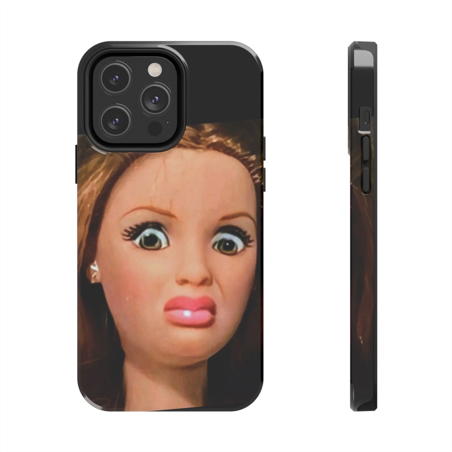 Funny Doll Phone Case, Tough Phone Covers for Teens, Novelty Gift for Friends, Quirky Protection, Unique Phone Accessories