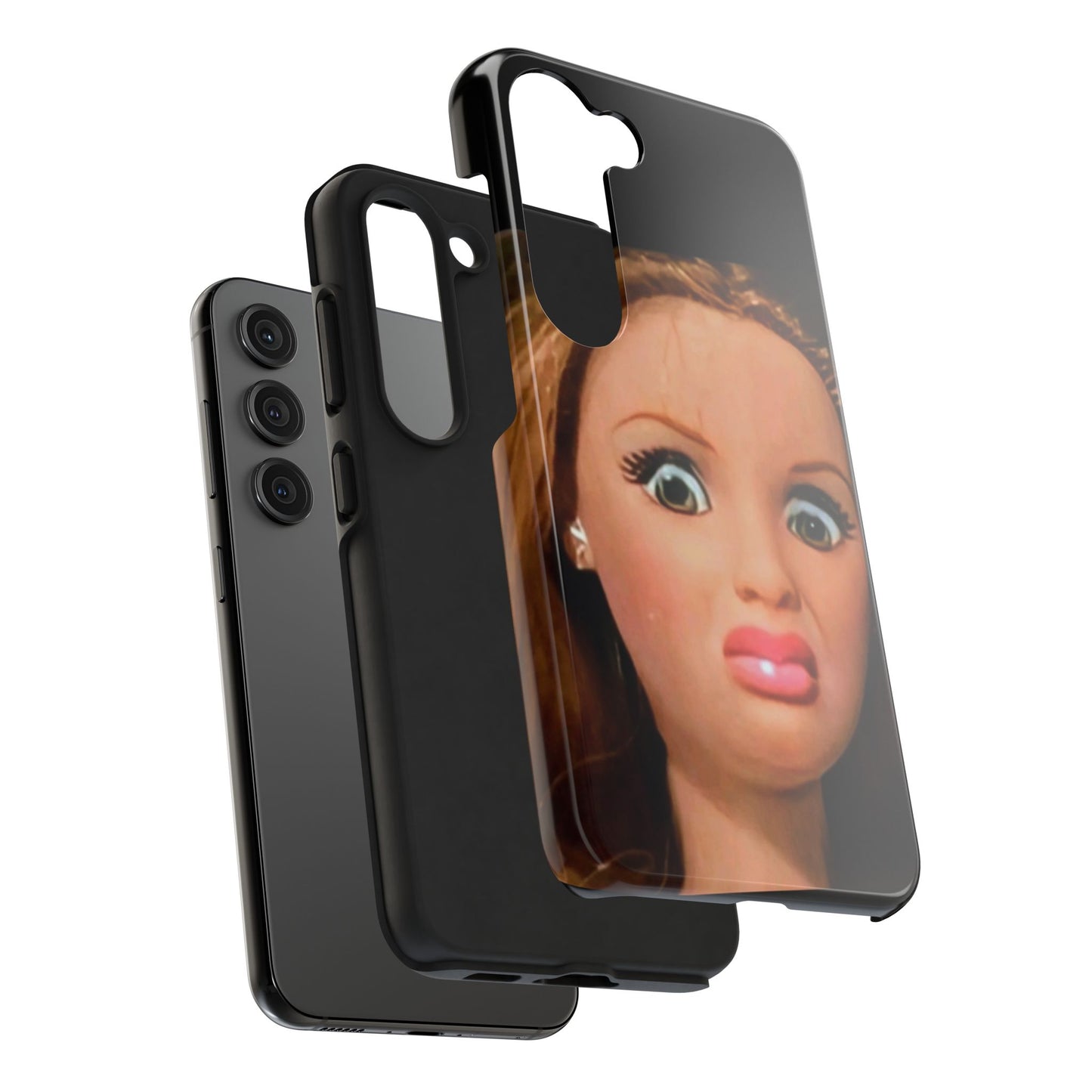 Funny Doll Phone Case, Tough Phone Covers for Teens, Novelty Gift for Friends, Quirky Protection, Unique Phone Accessories