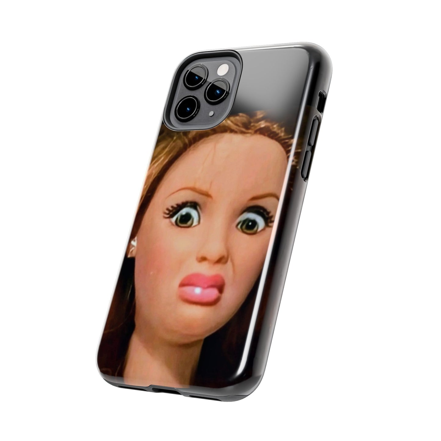 Funny Doll Phone Case, Tough Phone Covers for Teens, Novelty Gift for Friends, Quirky Protection, Unique Phone Accessories