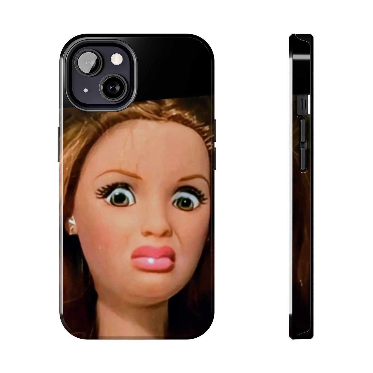 Funny Doll Phone Case, Tough Phone Covers for Teens, Novelty Gift for Friends, Quirky Protection, Unique Phone Accessories